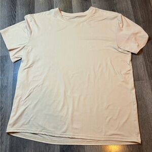 SHEIN Women’s Basic Light Beige Short Sleeve Tee